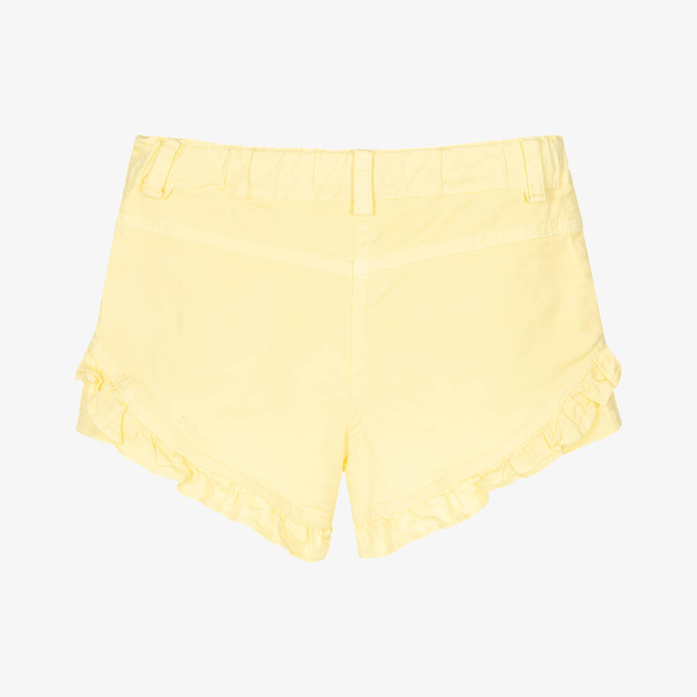 Yellow sales frill shorts