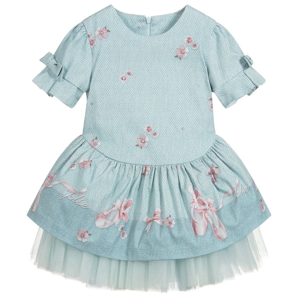 Lapin House-Зеленое платье с юбкой-пачкой | Childrensalon Outlet
