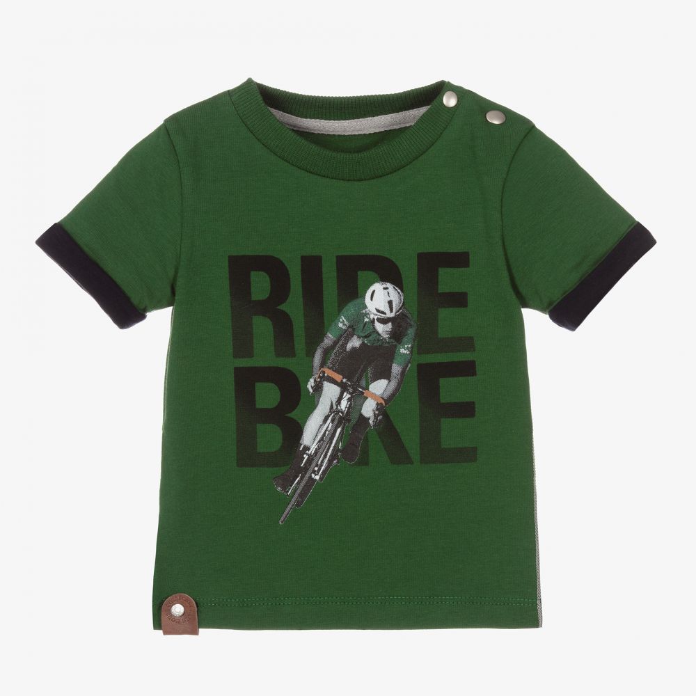 Lapin House - Green Cotton Cycle T-Shirt | Childrensalon