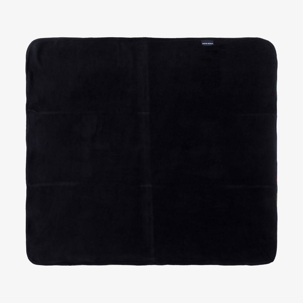 Lapin House-Green, Red & Yellow Tartan Blanket (80cm) | Childrensalon Outlet