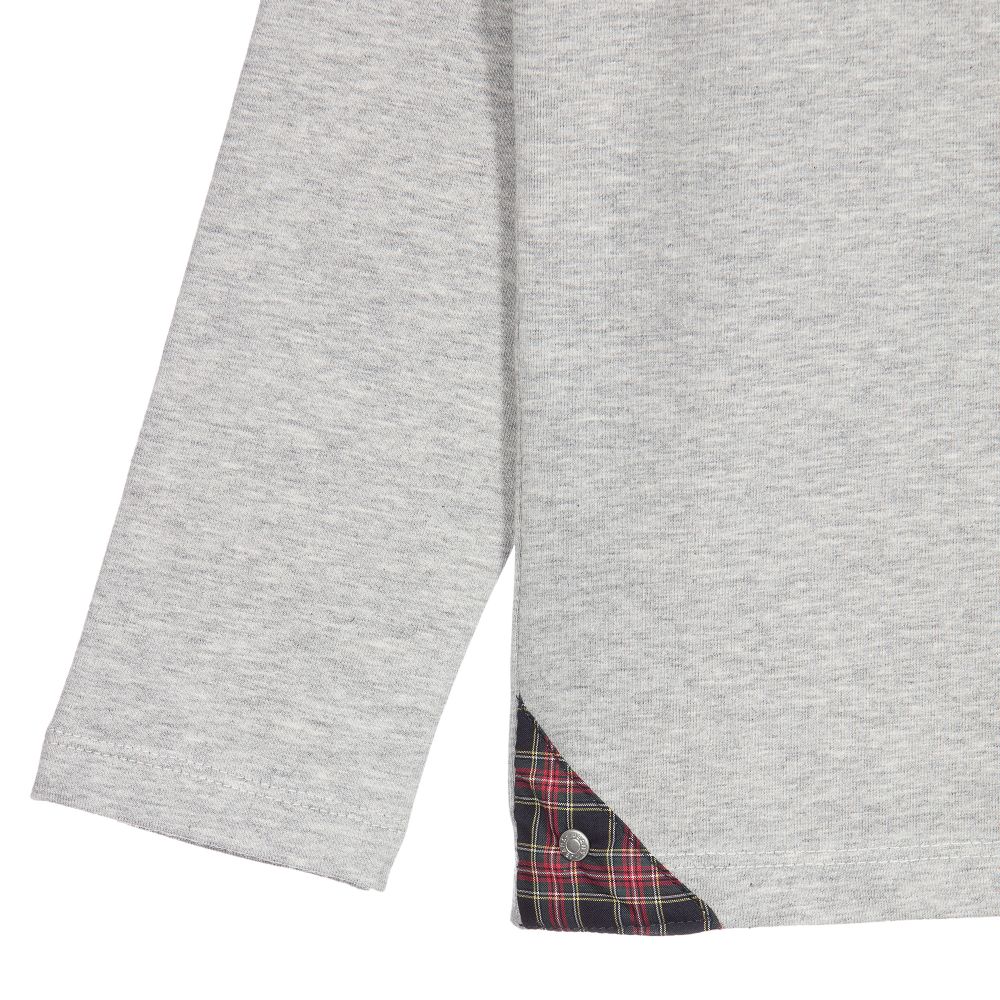 Lapin House-Серый топ из хлопкового джерси | Childrensalon Outlet