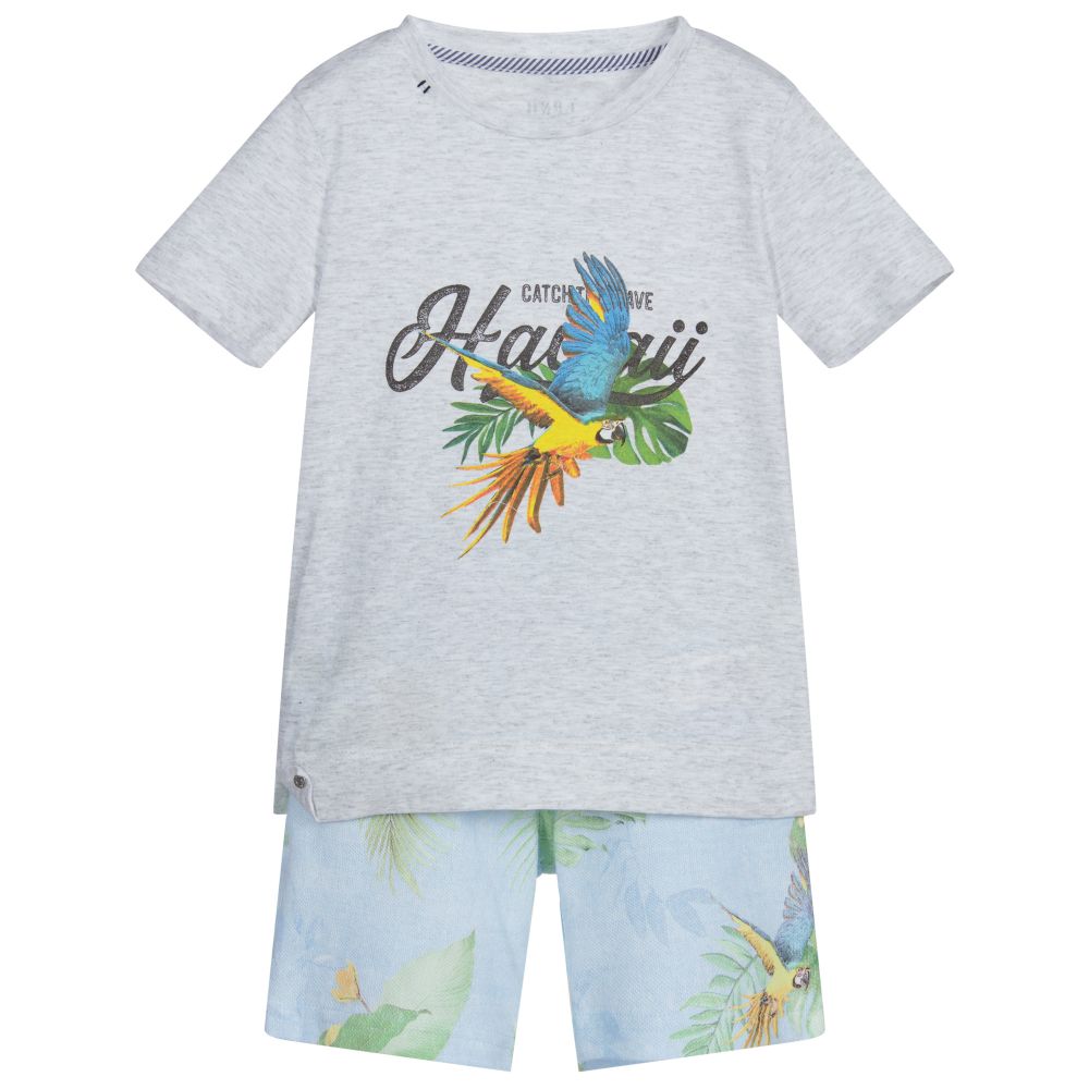 Lapin House - Graues Jersey-Shorts im Set | Childrensalon