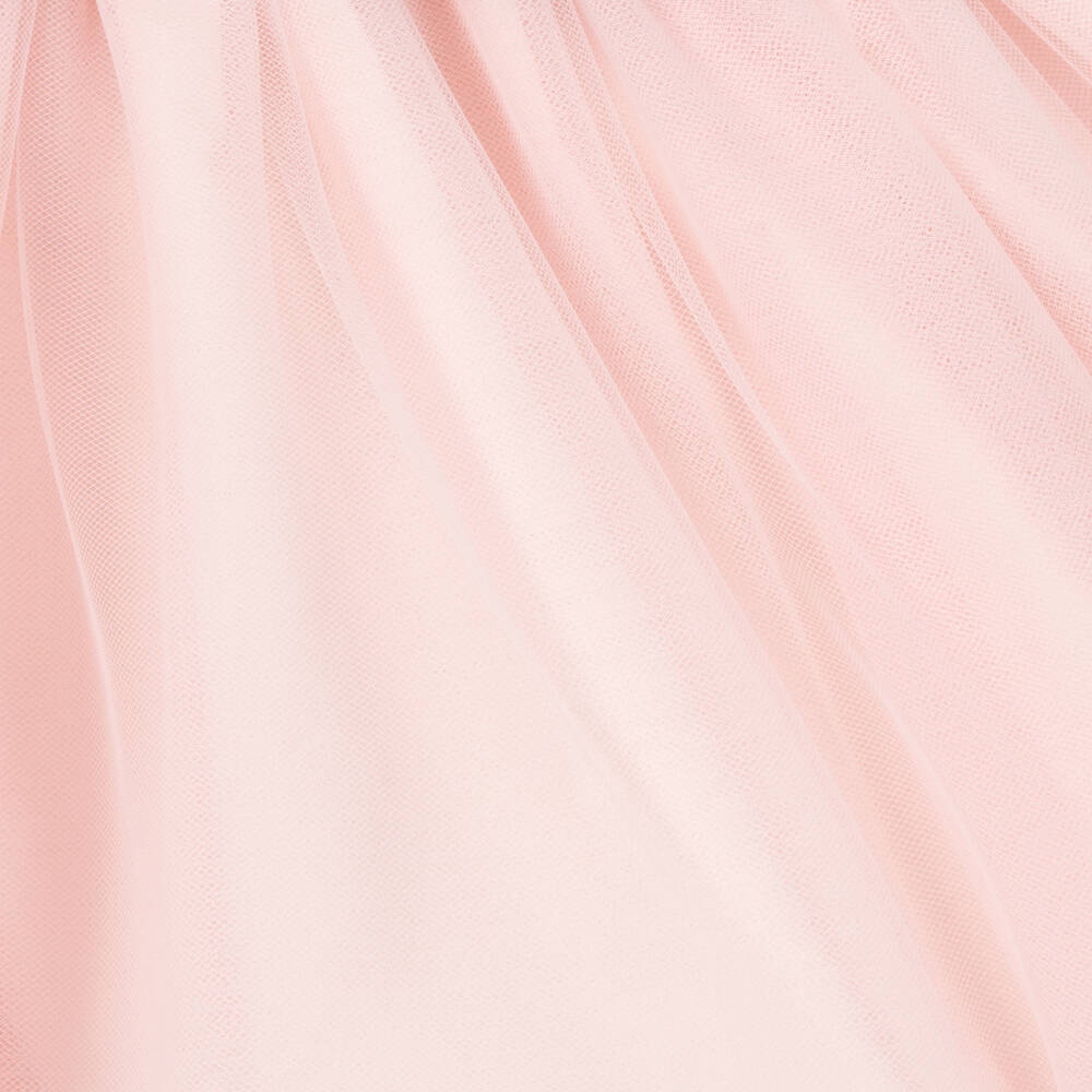 Lapin House-Grey Knit & Pink Tulle Dress | Childrensalon Outlet