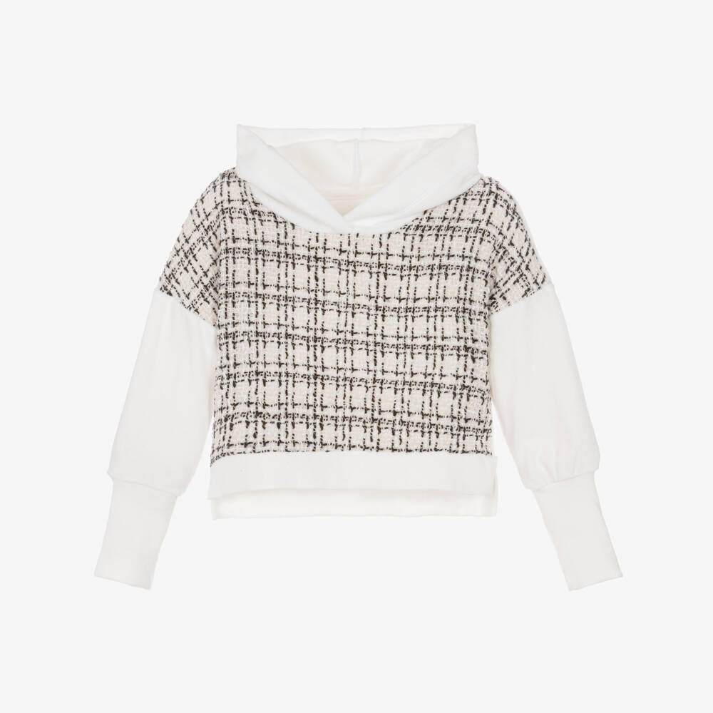 Lapin House-Ivory & Black Tweed Leggings Set | Childrensalon Outlet