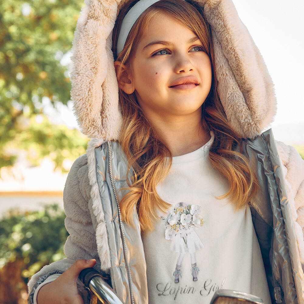 Lapin House-Ivory & Green Leggings Set | Childrensalon Outlet