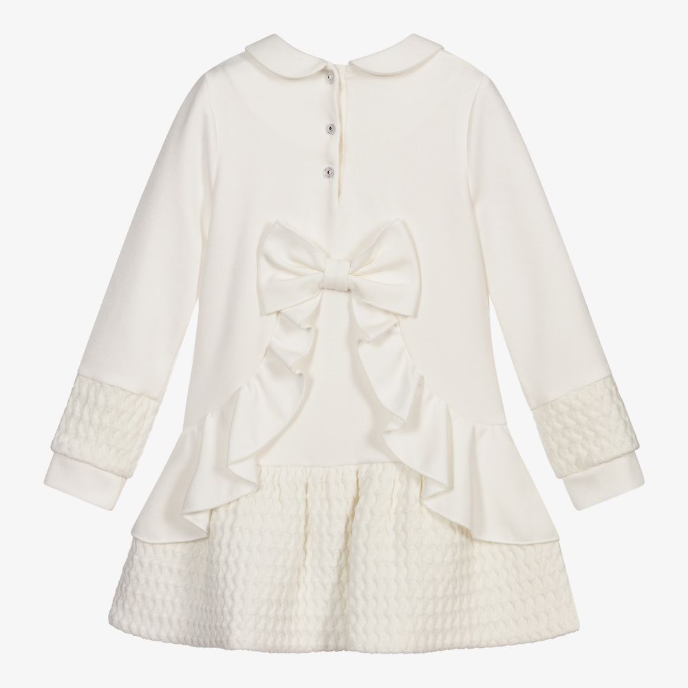 Lapin House-Ivory Jersey Bunny Dress | Childrensalon Outlet
