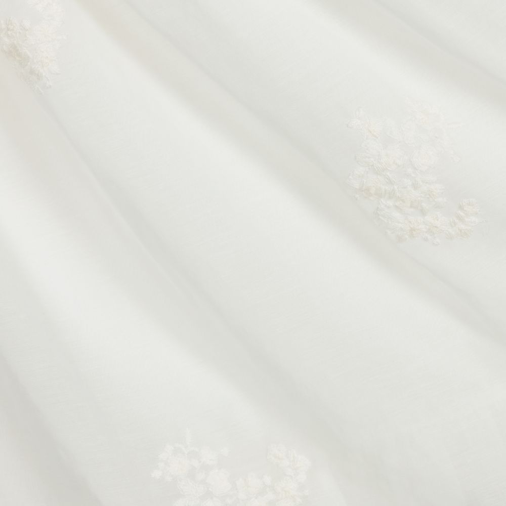 Lapin House-Ivory Silk Voile Lace Dress | Childrensalon Outlet