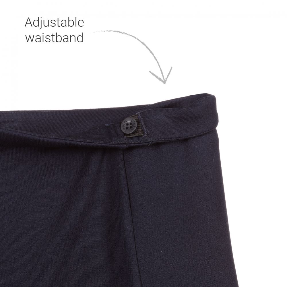 Lapin House-Navy Blue & Green Tartan Skirt | Childrensalon Outlet