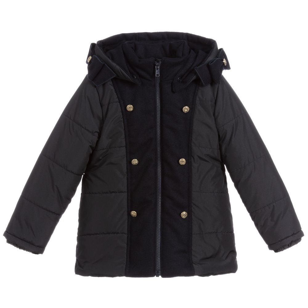 Lapin House - Navy Blue Puffer Coat | Childrensalon