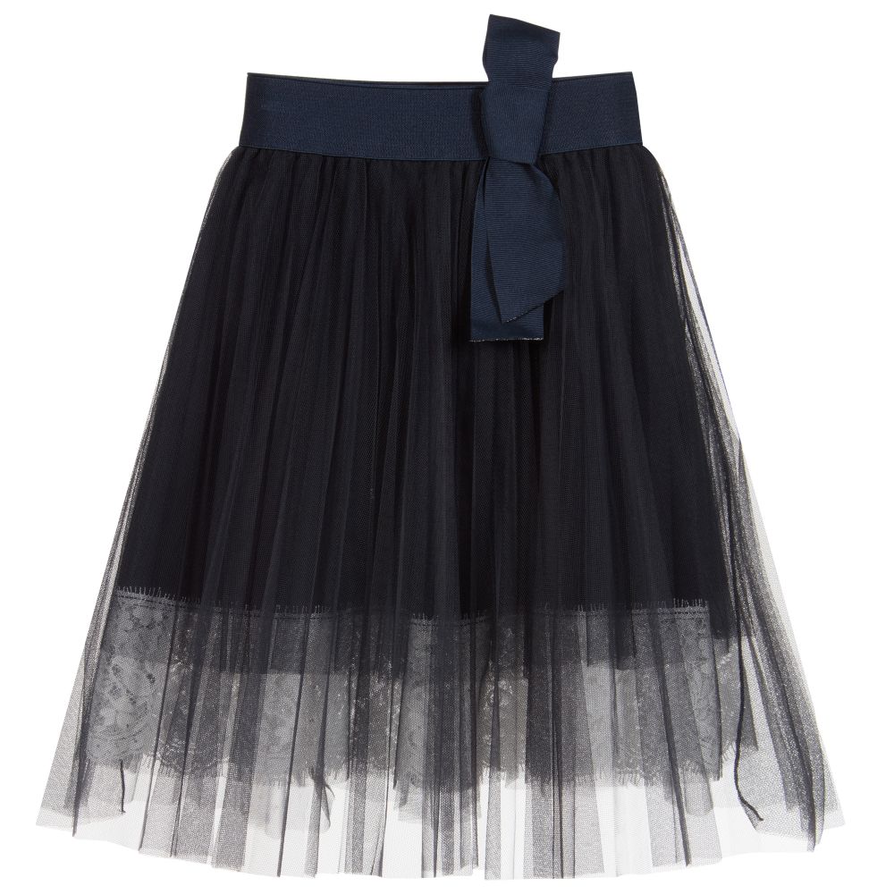 Lapin House - Темно-синяя юбка из тюля | Childrensalon