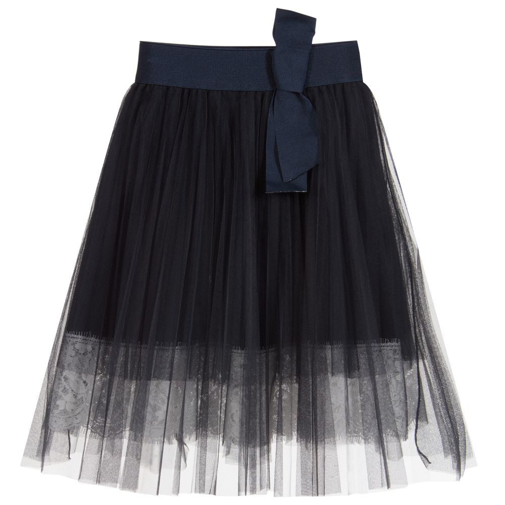 Lapin House - Jupe bleu marine en tulle | Childrensalon