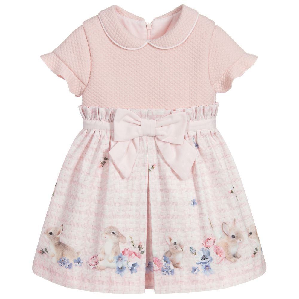 Lapin House - Розовое хлопковое платье | Childrensalon