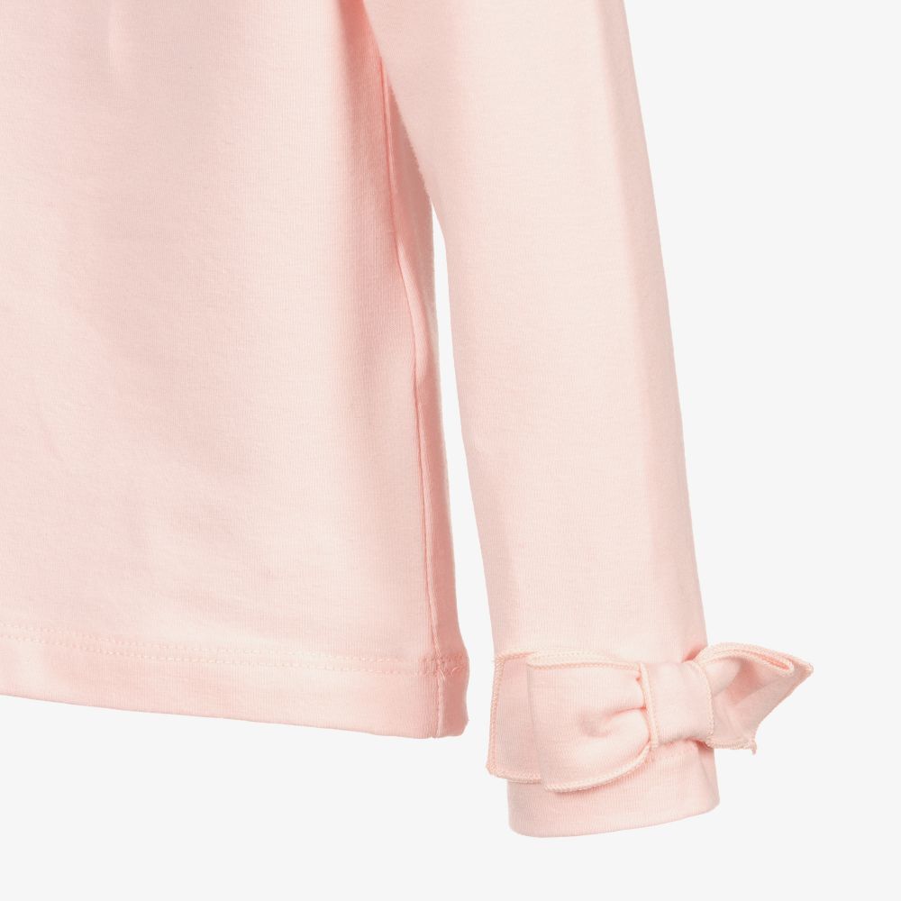 Lapin House-Pink Cotton Jersey Top | Childrensalon Outlet