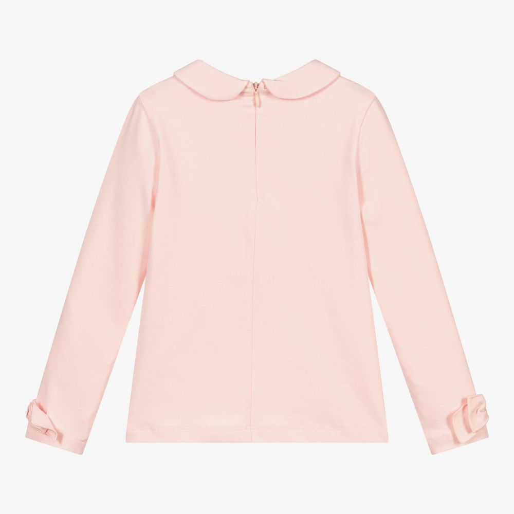 Lapin House-Pink Cotton Jersey Top | Childrensalon Outlet