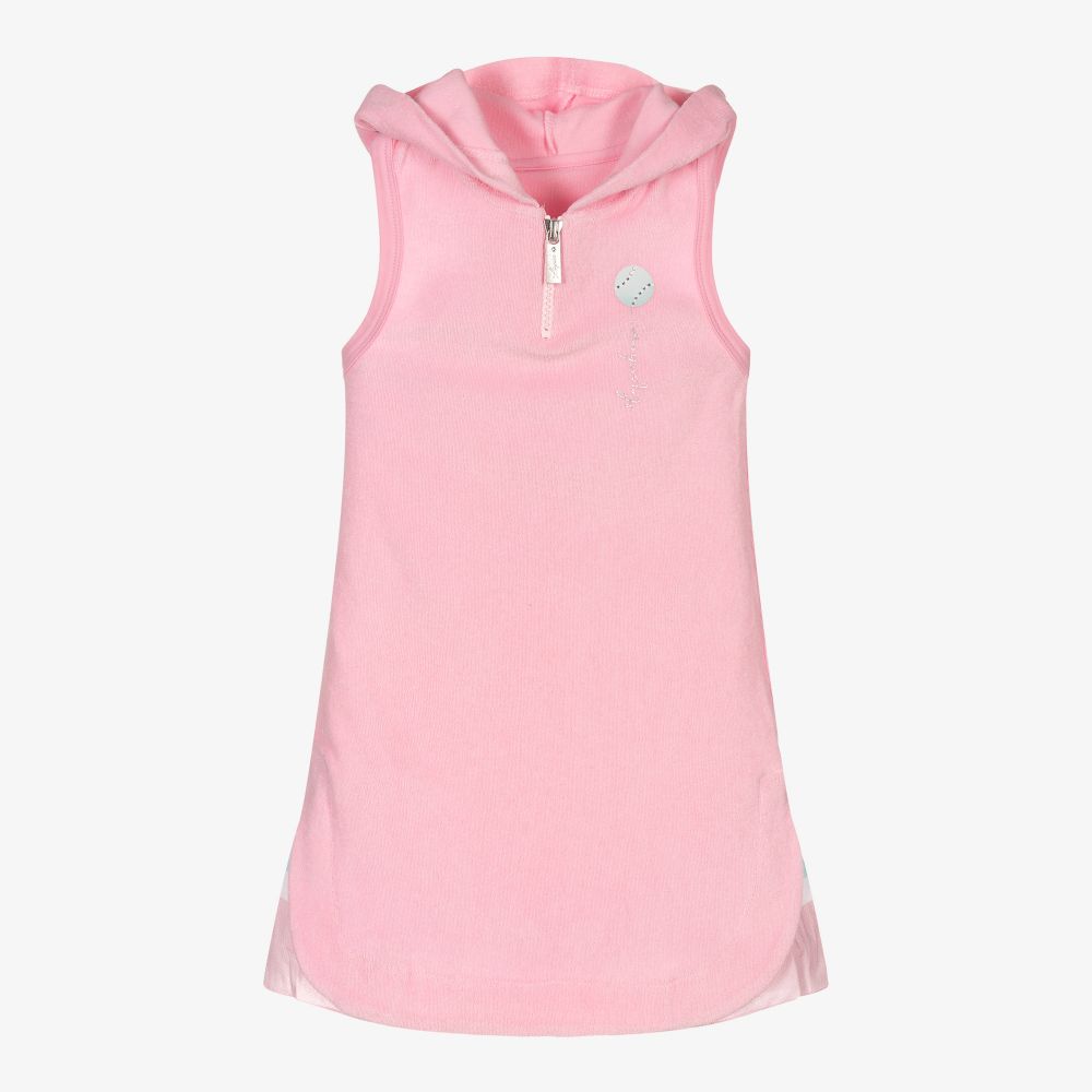 Lapin House - Pink Cotton Towelling Dress | Childrensalon