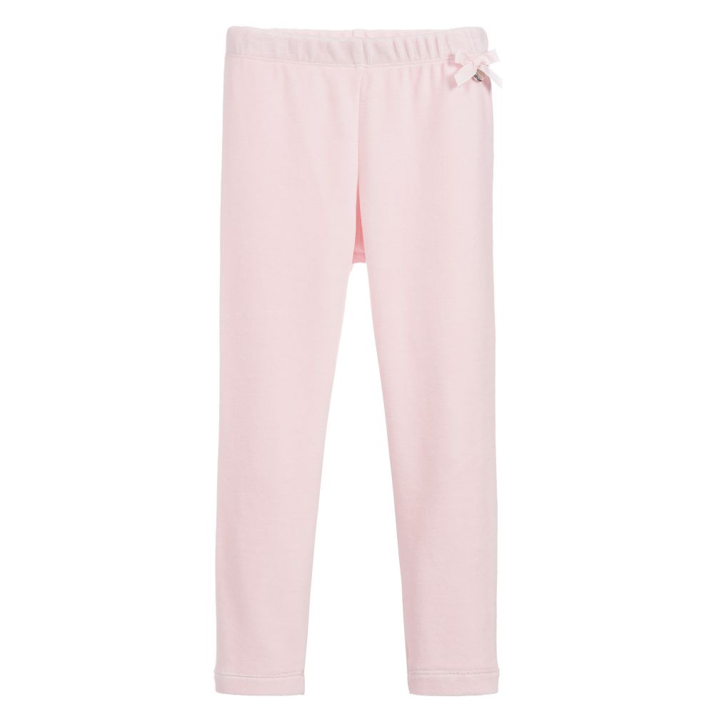 Lapin House - Legging rose en velours de coton | Childrensalon