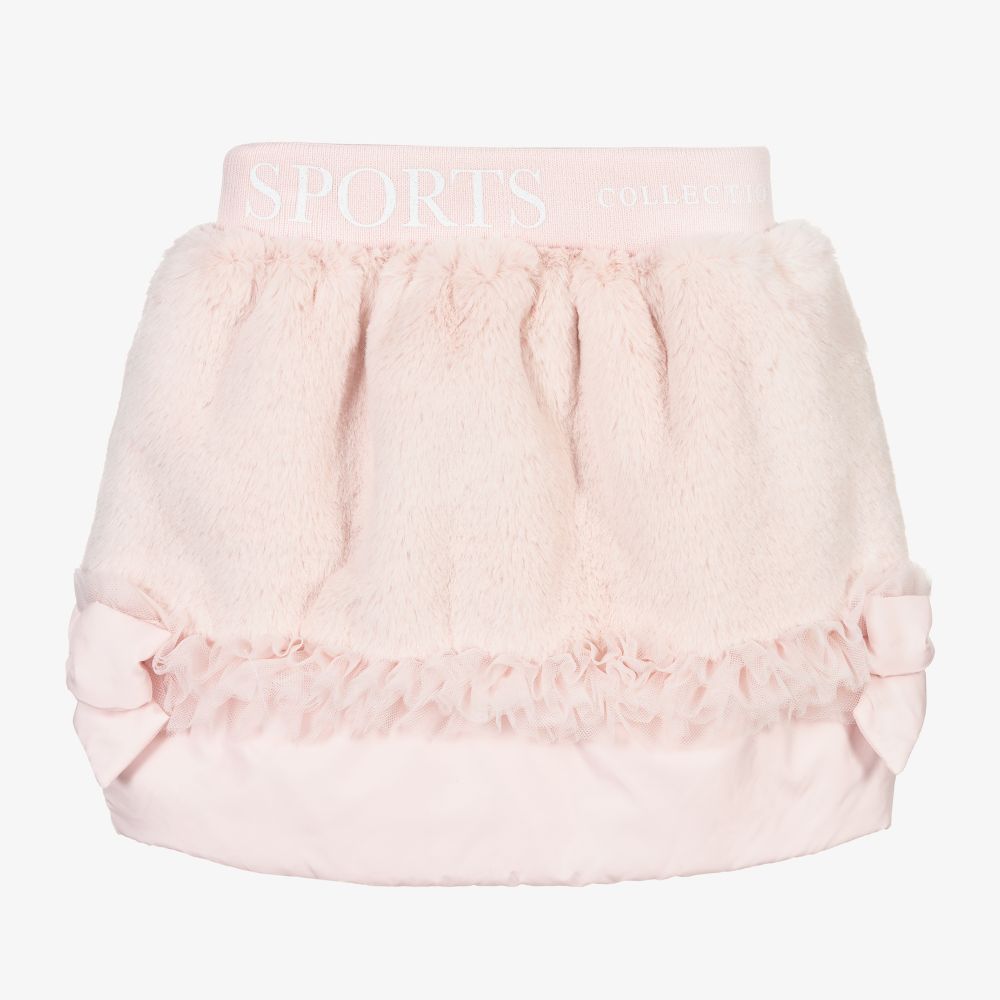 Lapin House-Розовая юбка из искусственного меха | Childrensalon Outlet