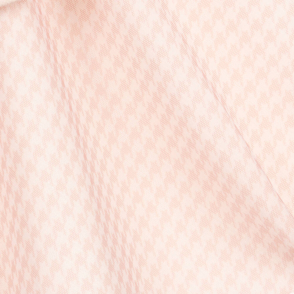 Lapin House-Pink Houndstooth Tulle Dress | Childrensalon Outlet