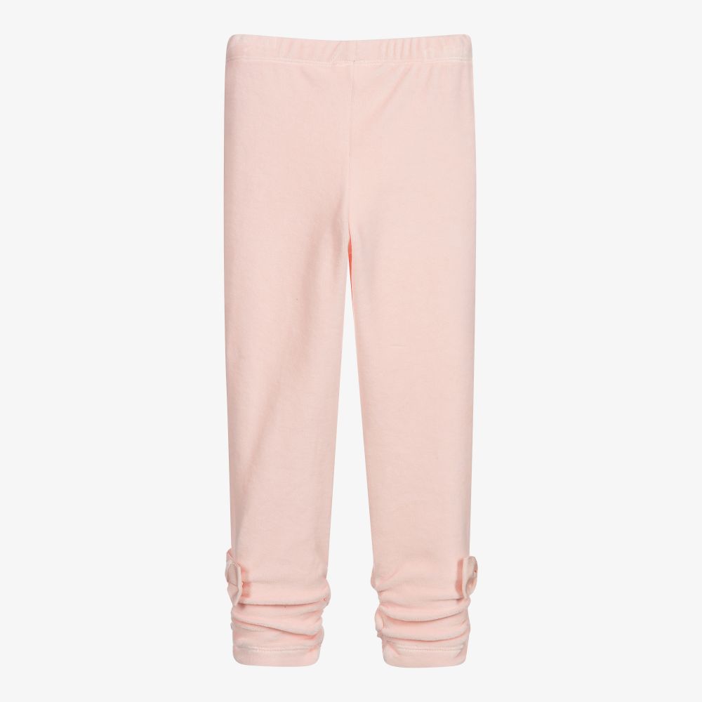 لابين هاوس-ليغنغز قطن قطيفة لون زهري للبنات | Childrensalon Outlet