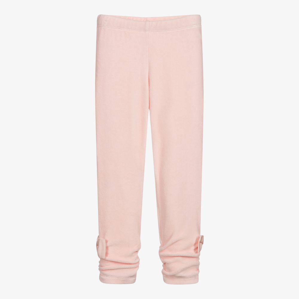 Lapin House - Legging rose en velours | Childrensalon