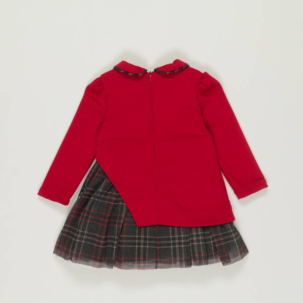 Lapin House-Preloved Girls Red Jersey & Tulle Dress (18 months) | Childrensalon Outlet