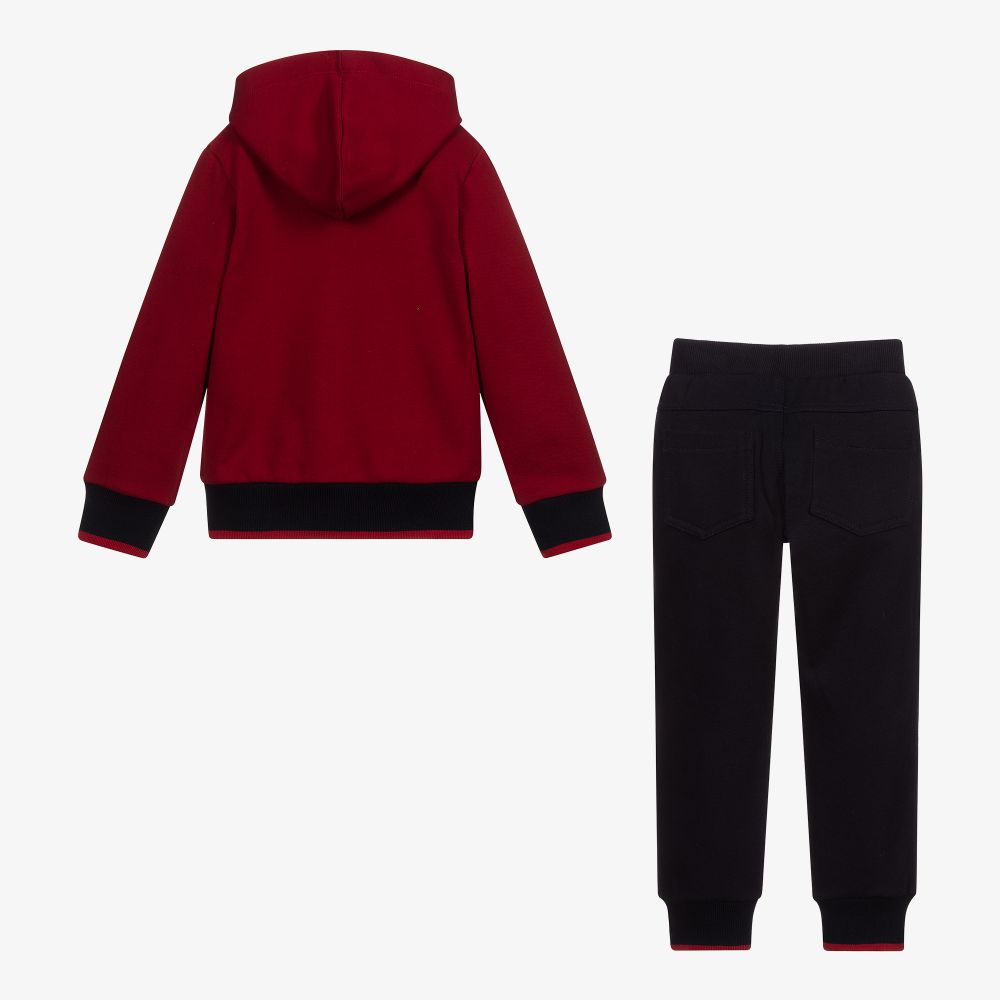 Lapin House-Red & Blue Cotton Tracksuit | Childrensalon Outlet