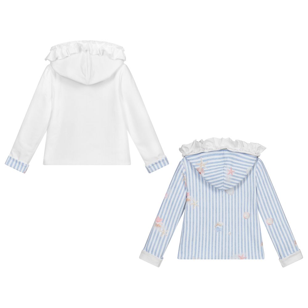 Lapin House-Reversible Cotton Zip-Up Top | Childrensalon Outlet