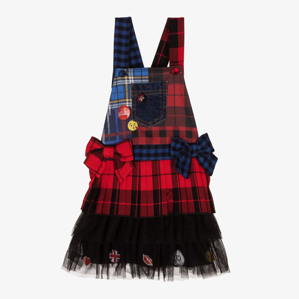 Lapin House - Tartan & Tulle Pinafore Dress | Childrensalon