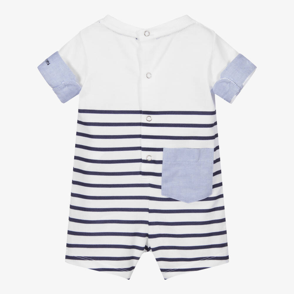 Lapin House-Белый песочник в синюю полоску | Childrensalon Outlet