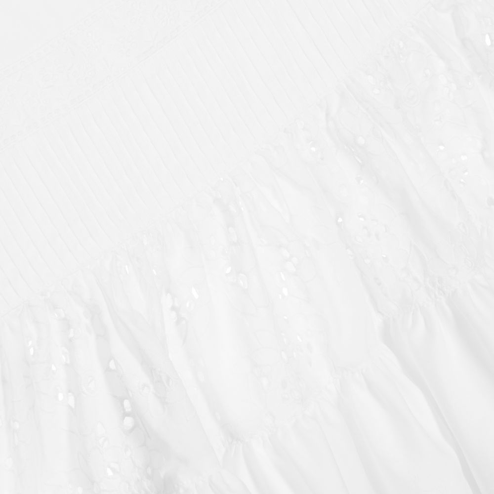 Lapin House-White Broderie Anglaise Skirt | Childrensalon Outlet