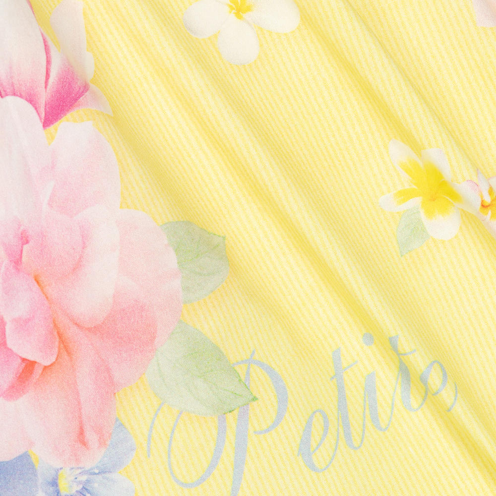 Lapin House-Yellow Floral Baby Dress | Childrensalon Outlet