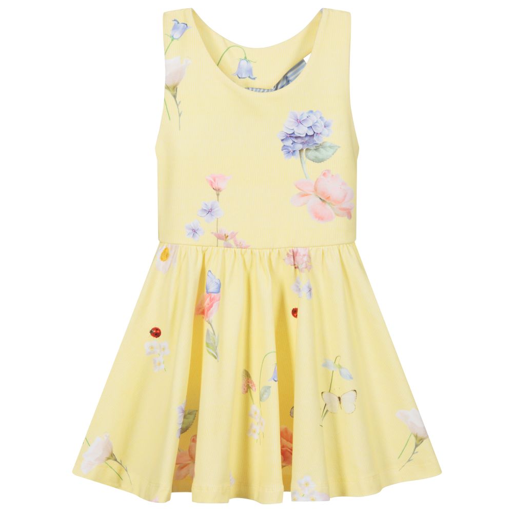 Lapin House - Gelbes Jerseykleid | Childrensalon