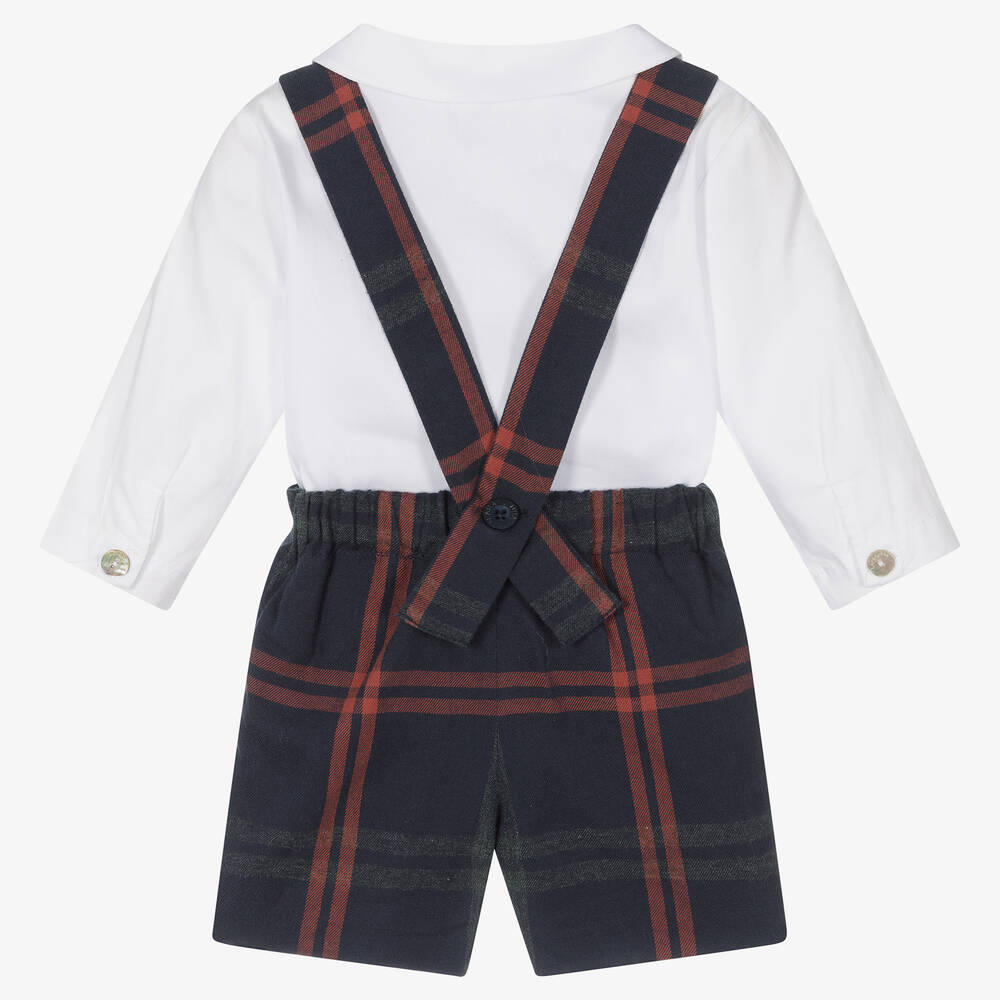 Chic by Laranjinha-Baby Boys Blue Shorts Set | Childrensalon Outlet