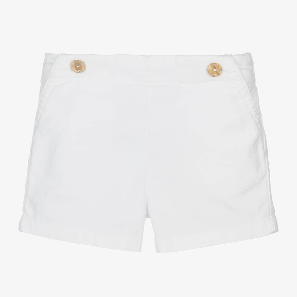 Laranjinha-Baby Boys Cotton & Linen Shorts Set | Childrensalon Outlet