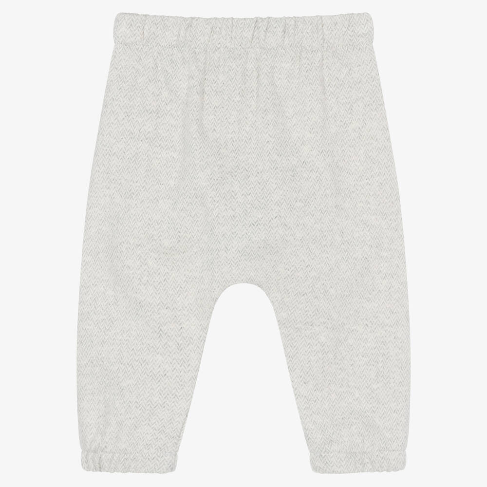 Laranjinha-Серые хлопковые брюки в елочку | Childrensalon Outlet