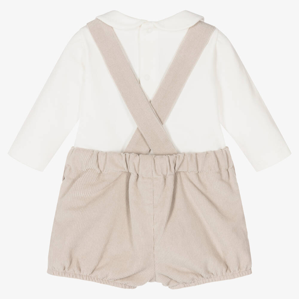 Laranjinha-Кремовое боди и шорты для малышей | Childrensalon Outlet