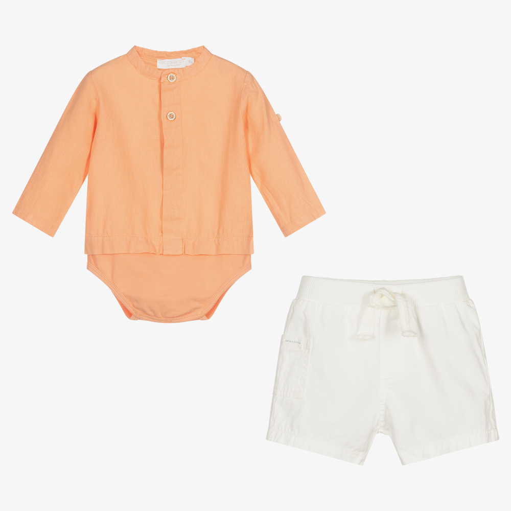 Chic by Laranjinha-Baby Boys Shirt & Shorts Set | Childrensalon Outlet