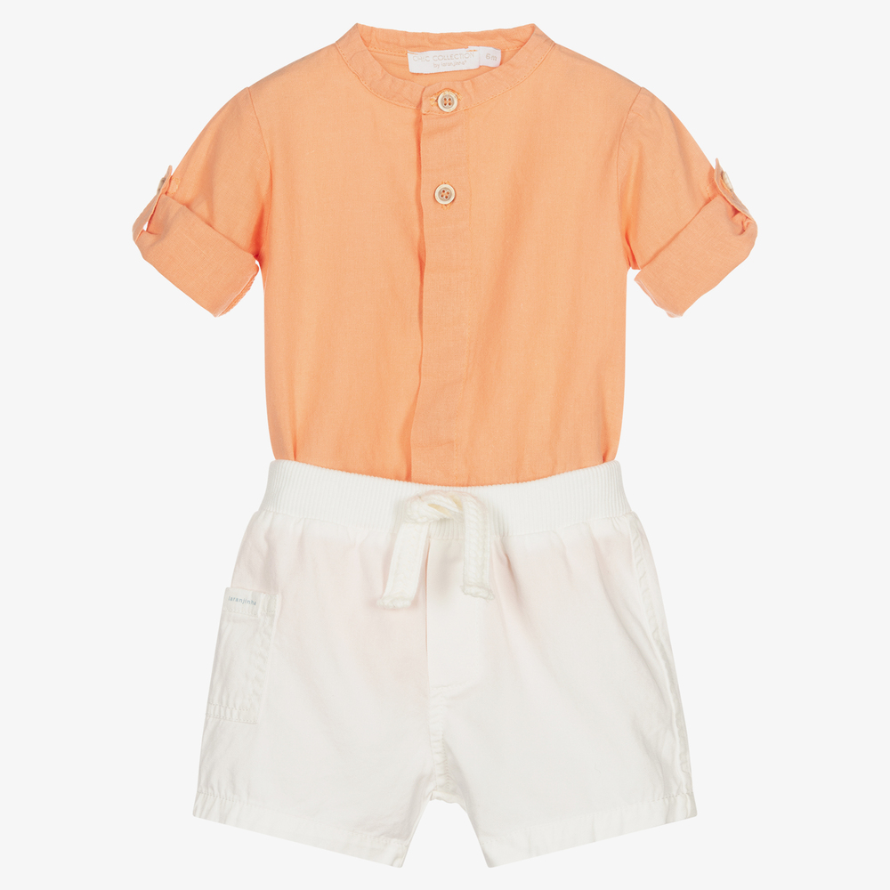 Chic by Laranjinha - Ens. chemise/short Bébé garçon | Childrensalon