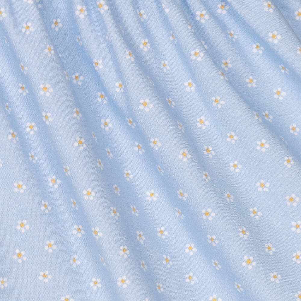 Laranjinha-Baby Girls Blue Daisy Print Dress | Childrensalon Outlet