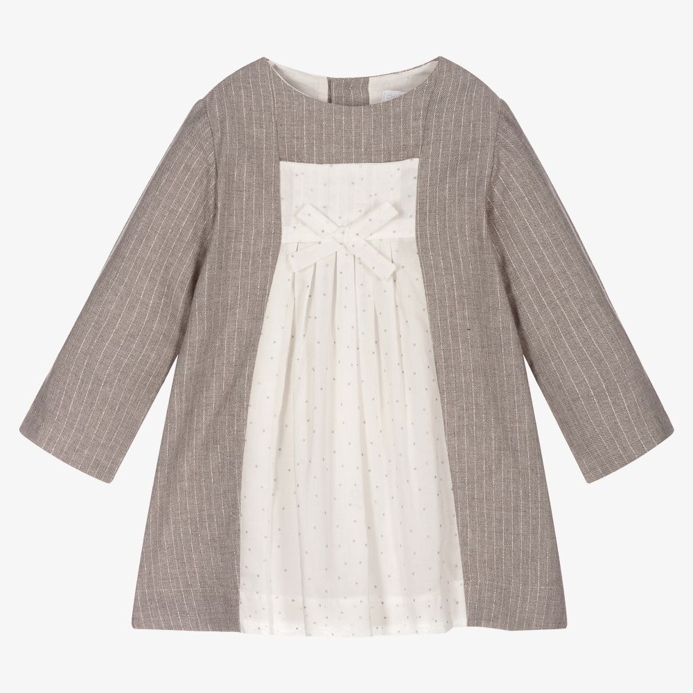 Laranjinha-Baby Girls Grey Sparkle Dress | Childrensalon Outlet