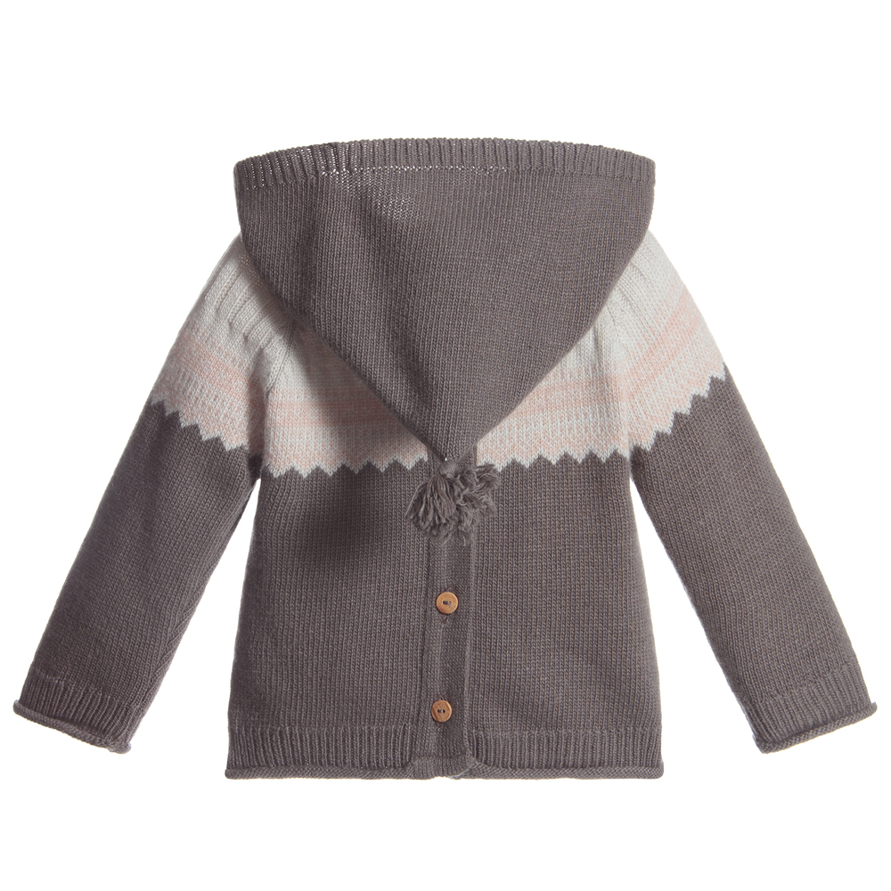 Laranjinha Baby Girls Grey Sweater Childrensalon Outlet