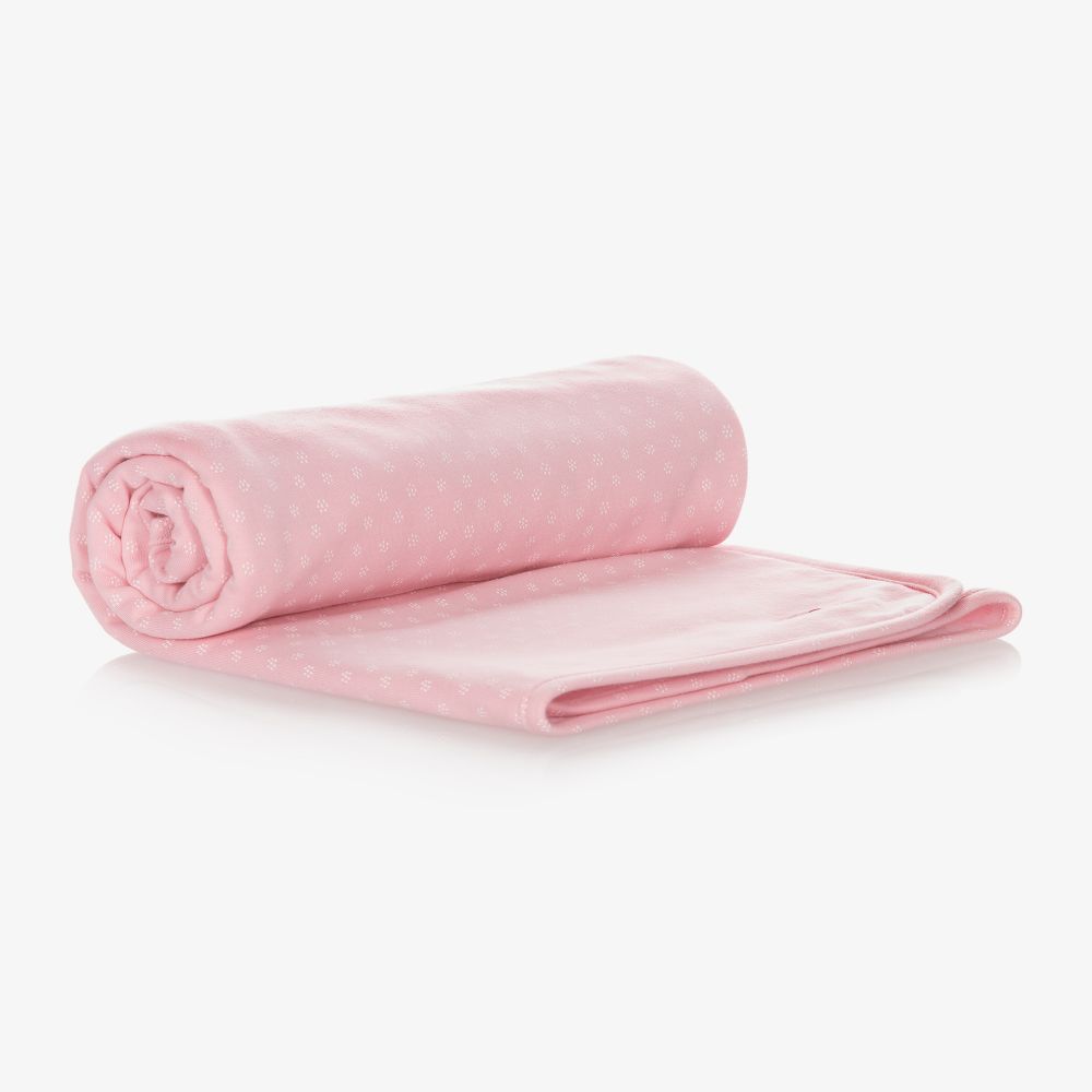 لارانجينا-Baby Girls Pink Blanket (85cm) | Childrensalon Outlet