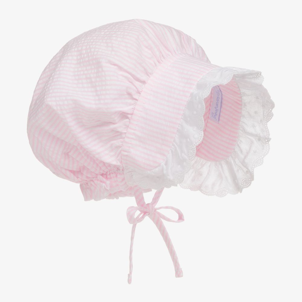 Laranjinha-Розовый хлопковый чепец для малышек | Childrensalon Outlet