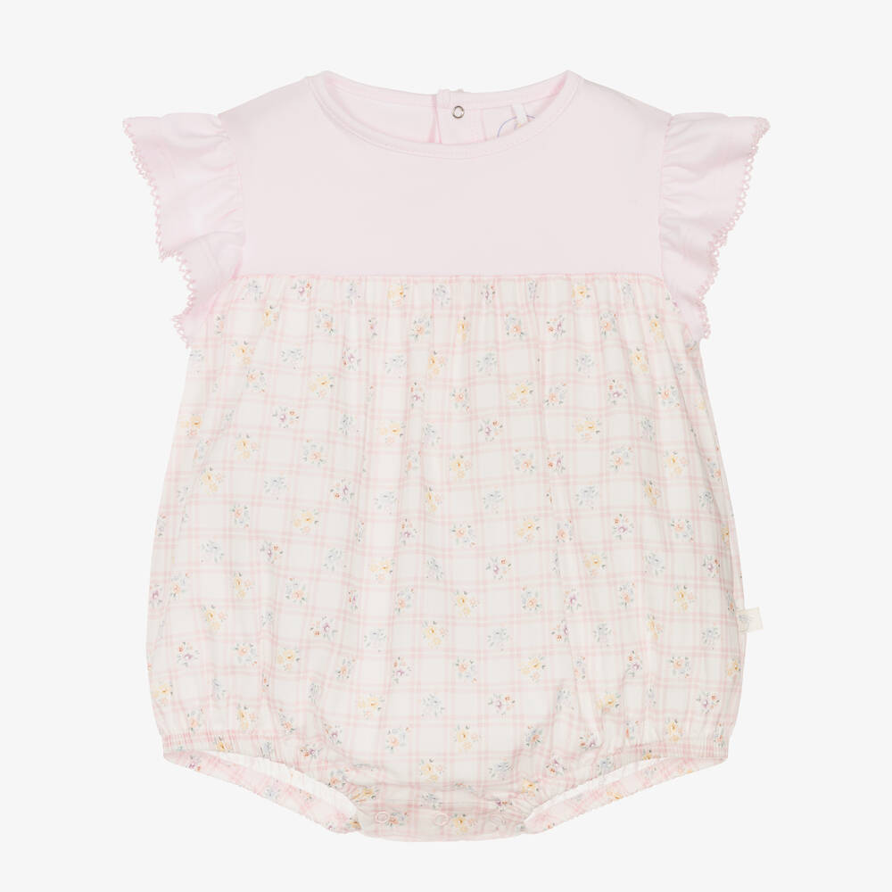 Laranjinha-Baby Girls Pink Cotton Shortie | Childrensalon Outlet