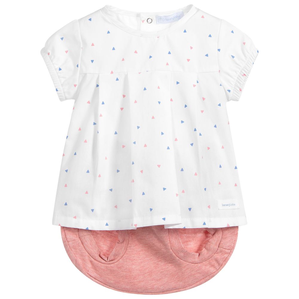 Laranjinha-Baby Girls Pink Outfit Set | Childrensalon Outlet