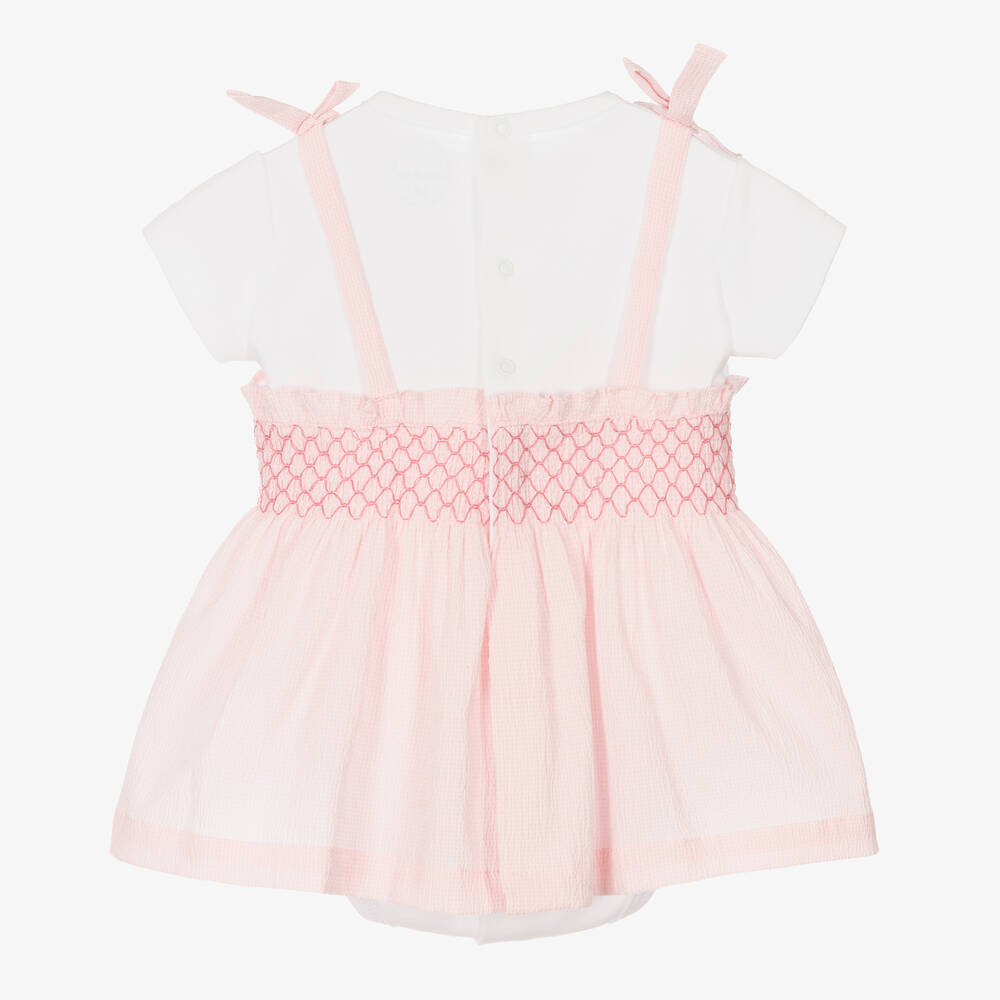 Laranjinha-Бело-розовое платье для малышек | Childrensalon Outlet
