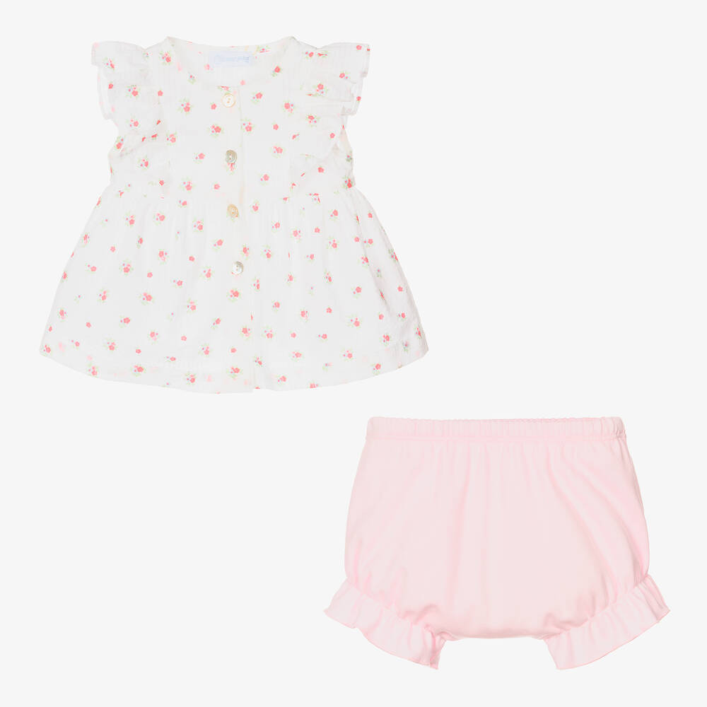 Laranjinha-Белый топ и розовые шорты | Childrensalon Outlet