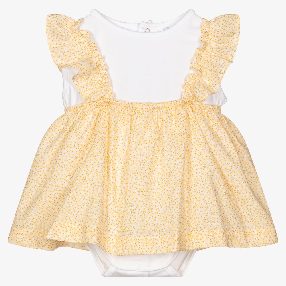 Laranjinha - Robe jaune en coton Bébé | Childrensalon