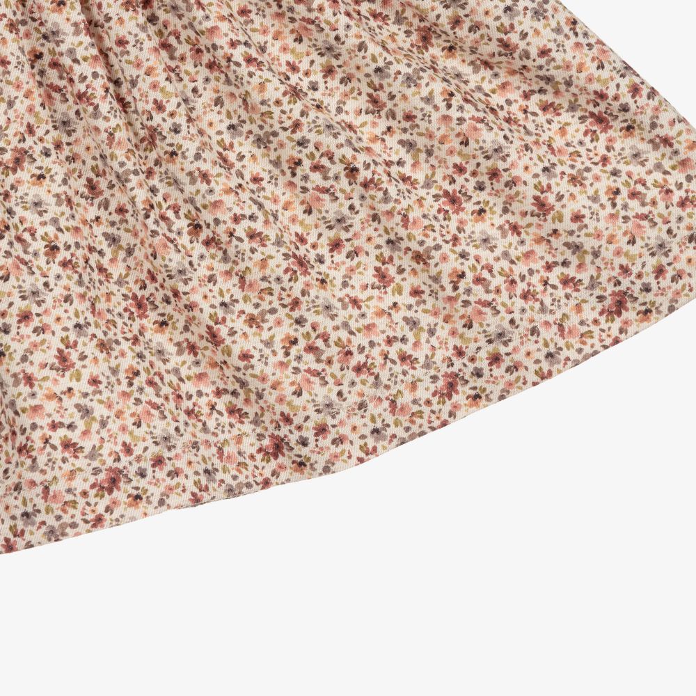 Laranjinha-Beige & Pink Floral Dress | Childrensalon Outlet