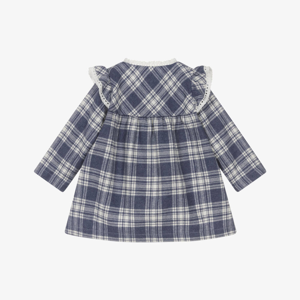 Laranjinha-Blue Check Dress | Childrensalon Outlet